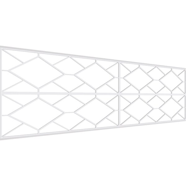 Ekena Millwork Set of Four Panels for 94 1/2"W x 28 1/4"H Hudson Fretwork Wainscot Wall Paneling WPKP14X01X47HSN - main